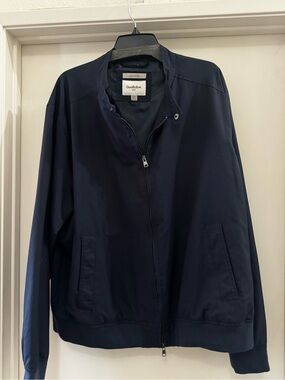 Goodfellow & Co Navy Zip-Front Bomber Jacket